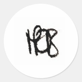 HDB-Aufkleber Runder Aufkleber