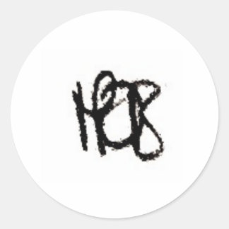 HDB-Aufkleber Runder Aufkleber