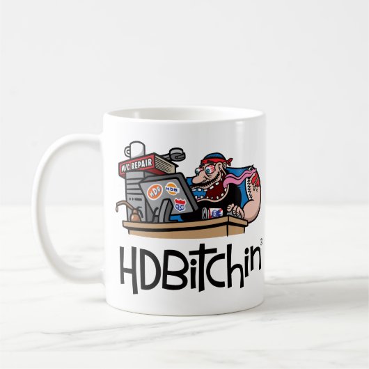 HDBitchin Logo-Kaffee-Tasse - Forum-Surfen Kaffeetasse (Links)