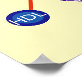 HDL-Diagramm mit hoher Dichte Lipoprotein Poster (Ecke)