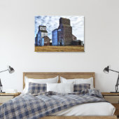 HDR Autumn Prairie Sentinels Stretch Canvas Print Leinwanddruck (Insitu (Schlafzimmer))