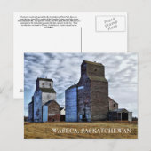 HDR Autumn Prairie Sentinels Travel Postcard Postkarte (Vorne/Hinten)