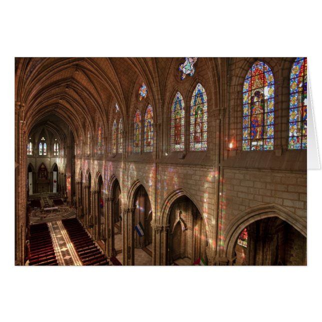 HDR-Bild der Basilika innen, Quito, Ecuador (Vorderseite (Horizontal))