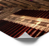 HDR-Bild der Basilika innen, Quito, Ecuador Poster (Ecke)