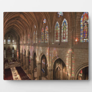 HDR-Bild des Basilika-Inneren, Quito, Ecuador Fotoplatte