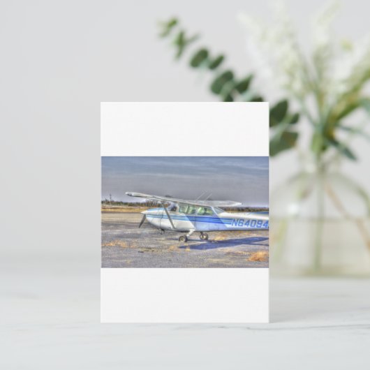 HDR-Flugzeug-Räder Set in Postkarte (Stehend Vorderseite)