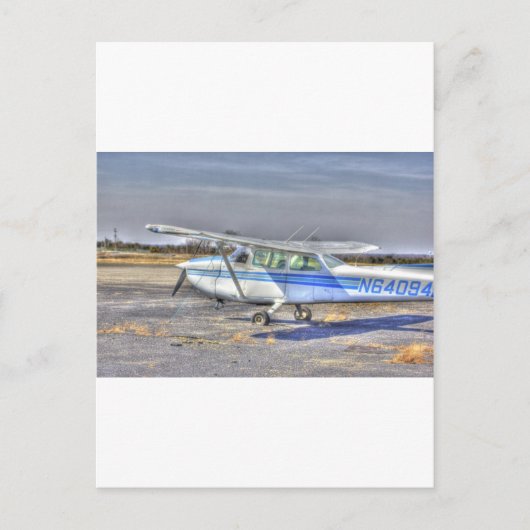 HDR-Flugzeug-Räder Set in Postkarte (Vorderseite)