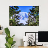 HDR-Folie aus Rainier, Druck mit Scripture Verse Poster (Heimbüro)