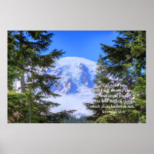 HDR-Folie aus Rainier, Druck mit Scripture Verse Poster