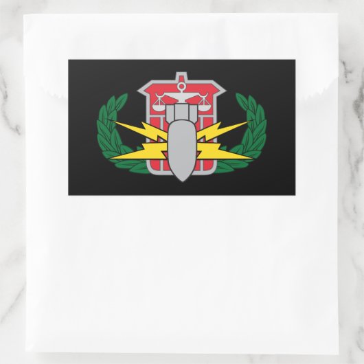 HDS-Abzeichen Rechteckiger Aufkleber (Tasche)