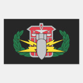 HDS-Abzeichen Rechteckiger Aufkleber (Vorderseite)