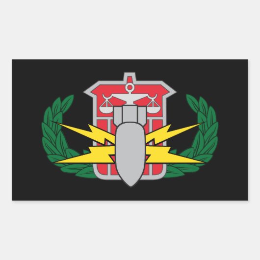 HDS-Abzeichen Rechteckiger Aufkleber (Vorderseite)