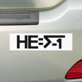 HE=√-1 (ER ist eingebildet) [ER = Quadratwurzel Autoaufkleber (Auf Auto)