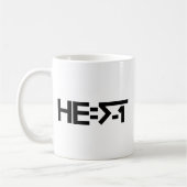 HE=√-1 (ER ist eingebildet) [ER = Quadratwurzel Kaffeetasse (Links)