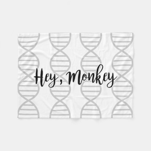 He Affe, Doppelhelix Fleecedecke (Vorderseite (Horizontal))