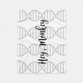 He Affe, Doppelhelix Fleecedecke (Vorderseite)