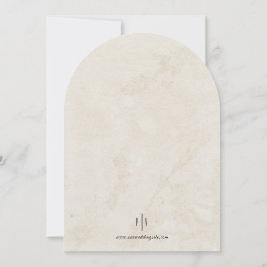 He and She Wedding Invitation Einladung (Rückseite)