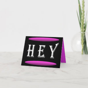 He art design in black and lila plus white karte