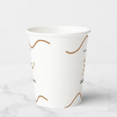 He asked she said yes engagement simple minimal pappbecher (Links)