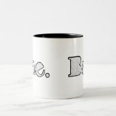He Bae. Freundinfreund-Jargon Zweifarbige Tasse (Mittel)