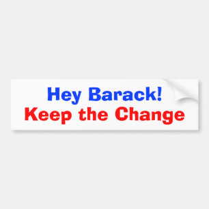 He behalten Barack den Änderungs-Autoaufkleber Autoaufkleber