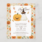 He Boo Baby Shower Einladungen Paper Sheet (Vorderseite)
