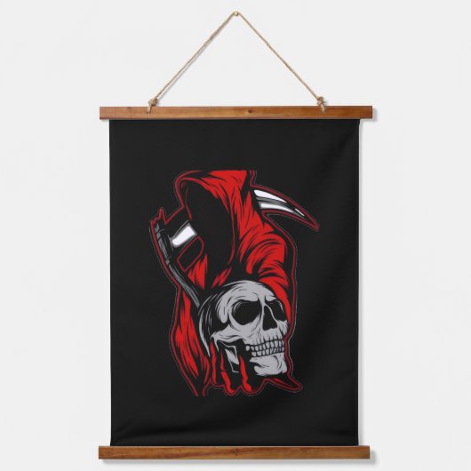 he Boo Crew Orange Halloween Family Matching Wandteppich Mit Holzrahmen (Vorderseite)