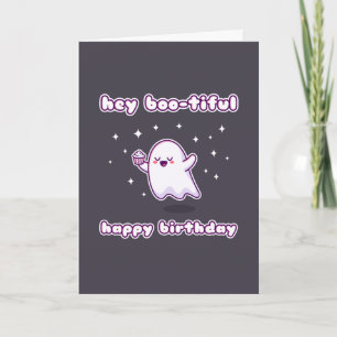 He Boo-tiful Happy Birthday Pun Card Karte