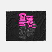 He Can Heal Cancer Believe God Christian Breast Ca Fleecedecke (Vorderseite (Horizontal))