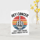 He Cancer I not have genug Middle Fingers for Y Karte (Gelbe Blume)