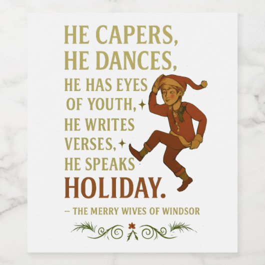 He capers... weinetikett (Einzelnes Label)