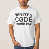 He Codes the Future, I Powered the Source T-Shirt (Vorderseite)