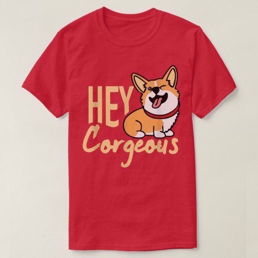 He Corgeous, Corgi Geschenke für Männer, Funny Dog T-Shirt (Design vorne)