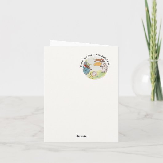 He Diddle Diddle Birthday Party Collection Dankeskarte (Rückseite)