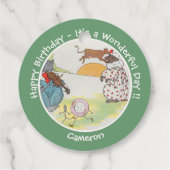 He Diddle Diddle Birthday Party Collection Geschenkanhänger (Rückseite)