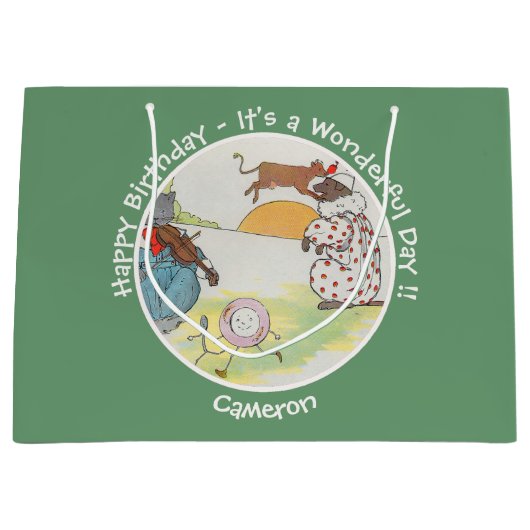 He Diddle Diddle Birthday Party Collection Große Geschenktüte (Vorderseite)