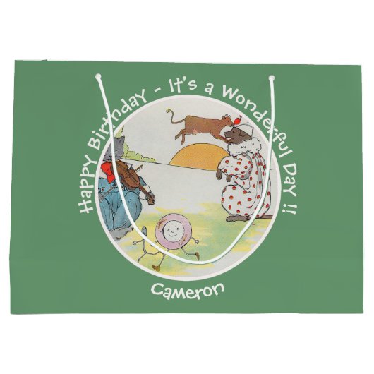 He Diddle Diddle Birthday Party Collection Große Geschenktüte (Rückseite)