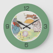 He Diddle Diddle Birthday Party Collection Große Wanduhr (Vorderseite)