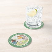 He Diddle Diddle Birthday Party Collection Runder Pappuntersetzer (Vor Ort)