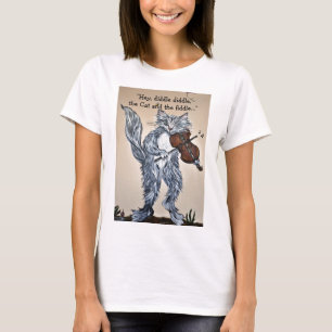 "He, Diddle Diddle, die Katze und die Geige " T-Shirt