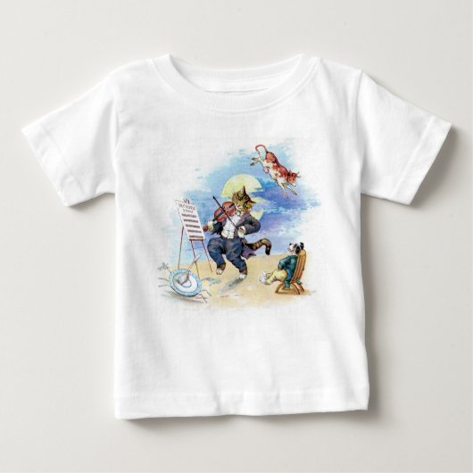 He, Diddle Diddle Kinderzimmer-Reim Baby T-shirt (Vorderseite)