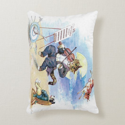 He, Diddle Diddle Kinderzimmer-Reim Dekokissen (Vorderseite(Vertikal))