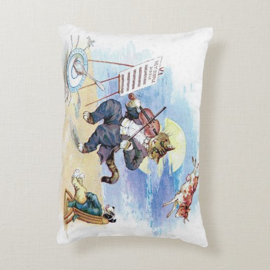 He, Diddle Diddle Kinderzimmer-Reim Dekokissen (Rückseite(Vertikal))