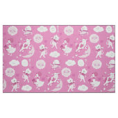 He Diddle Diddle Kinderzimmer-Reim-Rosa-Gewebe Stoff (Fat Quarter (45,7 x 55,9 cm))