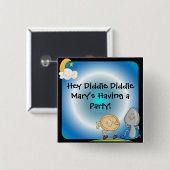 He Diddle Diddle kundenspezifischen Knopf Button (Vorne & Hinten)