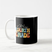 He Fourth Grade Groovy 4th Grade Teacher Back Kaffeetasse (Links)