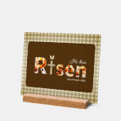He has Risen Bible Verse Cross Religious Easter  Acrylschild (Winkel)