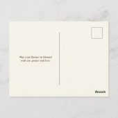 He has Risen Bible Verse Cross Religious Easter  Postkarte (Rückseite)