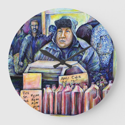 He Heard, What I Saw Große Wanduhr (Vorderseite)