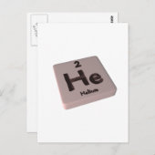 He Helium Postkarte (Vorne/Hinten)